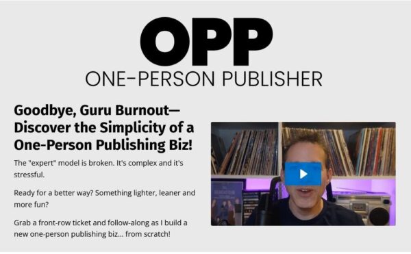 Ryan Lee – OPP One-Person Publisher
